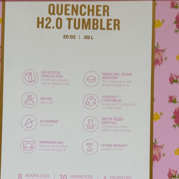LoveShackFancy x Stanley 20 oz Quencher H.20 Tumbler BNIB - Picture 7 of 7